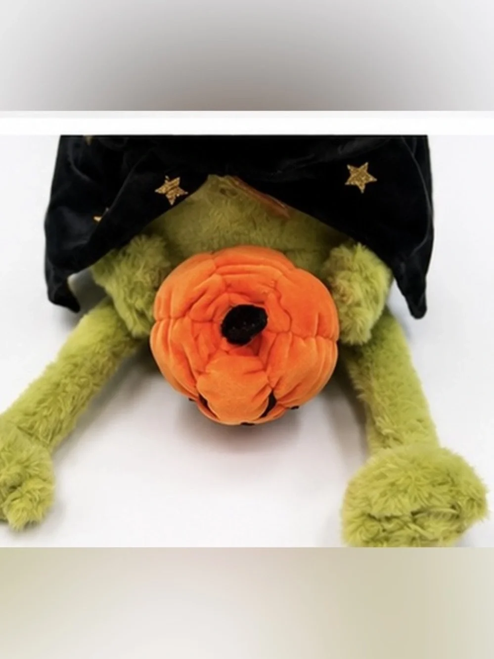 Moonlight Manor Halloween TikTokViral Wizard Frog Weighted Plush Pumpkin